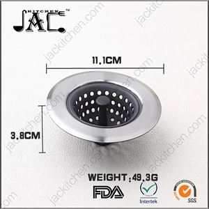 High Quality Silicone Stainless Steel Sink Strainer with Stopper