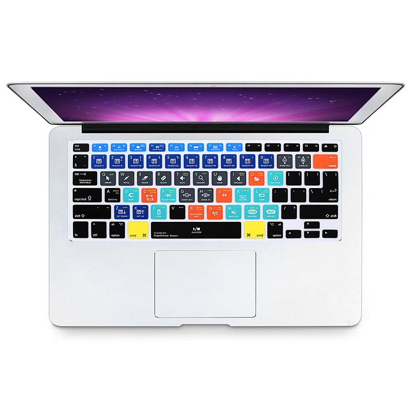 Waterproof Custom Products Propellerhead Reason Ali baba English custom silicone cover  keyboard protector For macbook air 13