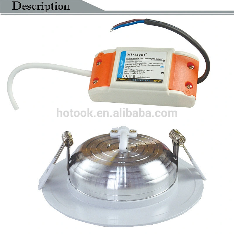 Mi.light 2.4G Wireless 6W 12W RGBWW RGB+CCT Dimmable LED Downlight
