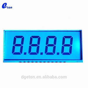 Side Pin Four Digits 7 Segment LCD Display