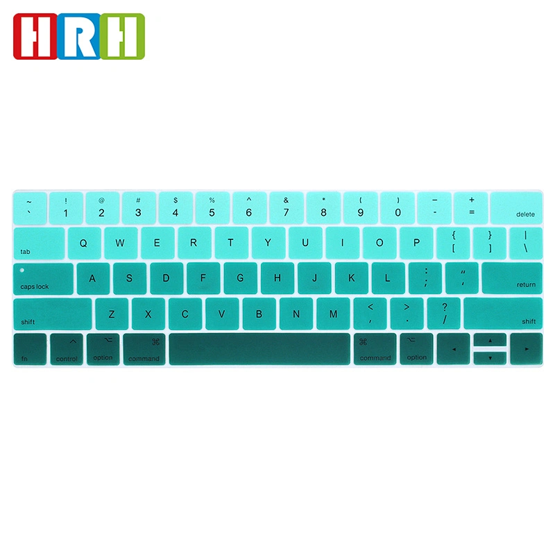 Rainbow Silicone Keyboard Protective Film laptop skin For Macbook Pro 13