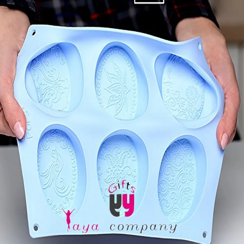 FDA Silicone soap molds ice cube and cake molds with Egg shape