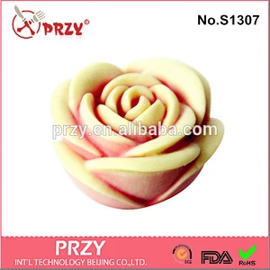 Rose handmade silicone soap and candle mold
