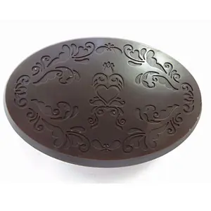 QT0060 Oval shape stamp handmade soap mold chocolate silicone mold przy