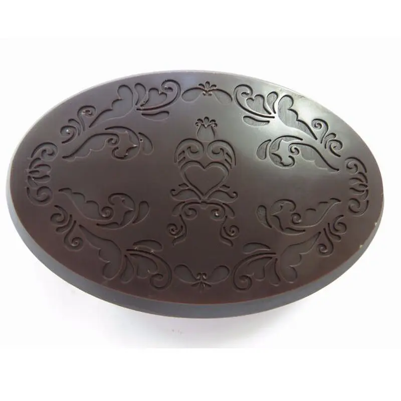 QT0060 Oval shape stamp handmade soap mold chocolate silicone mold przy