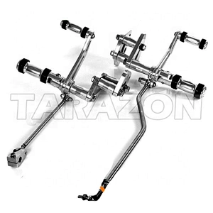 Polish Design Silver CNC Motorbike Rear Set Footrest for Harley SPORTER