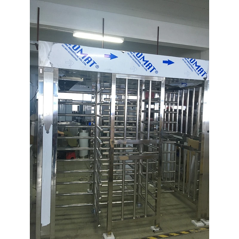 High quality access control system full height turnstile with gate for crowd control