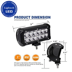 Waterproof Offroad LED Working Light Bar 18W 36W 54W 72W 90W 126W 144W 180W 288W 234W LED Light Bar For 4X4 Truck