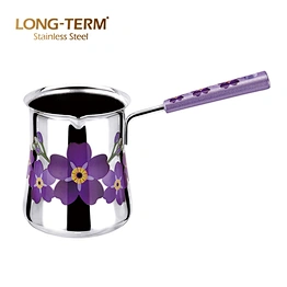 Flower Stainless Steel Turkish Coffee Pot/Milk Pot D102582
