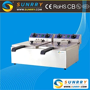 High Quality Peanut and Chicken Fryer with 2 tank for sale