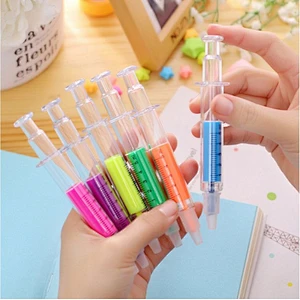 Simulation color needle tube syringe highlight pen