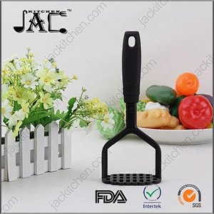 Professional Kitchen Utensils Nylon Potato Masher with Black Handle