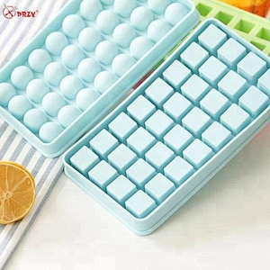 32Cavities Silicone ice Tray with lid molds spherical Ice box epoxy mold ice beads Silicone mould