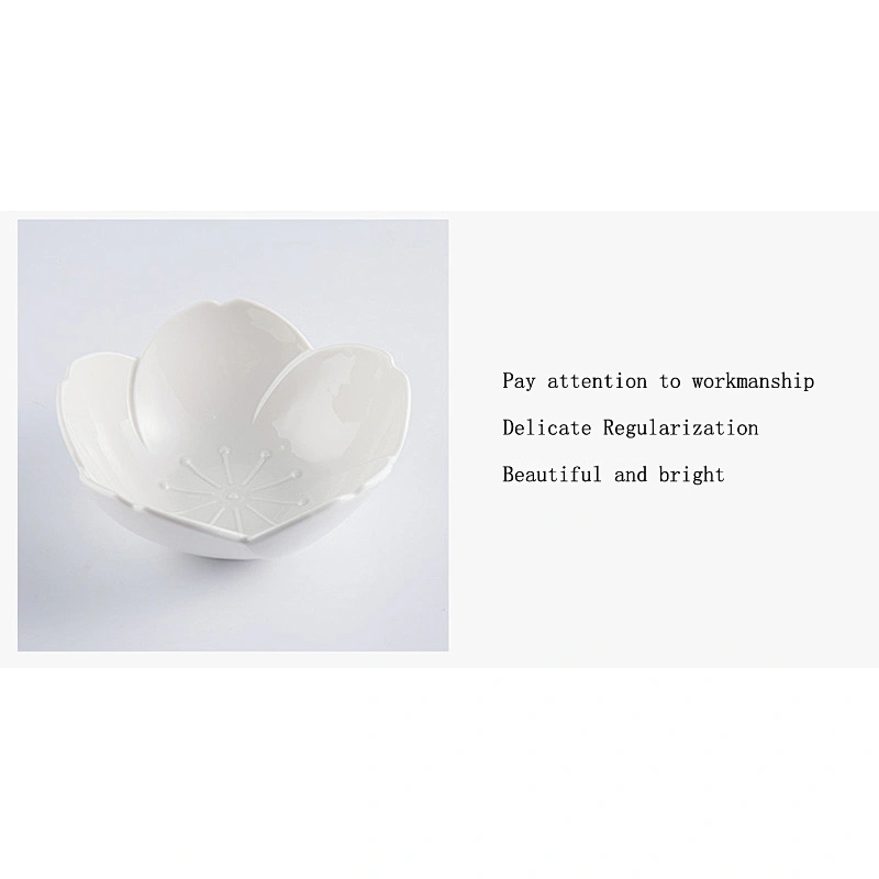 Creative porcelain tableware 11 inch Cherry petal shape apply to microwave oven
