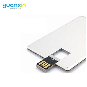 China supplier OEM ODM design Aluminum credit card flash drives