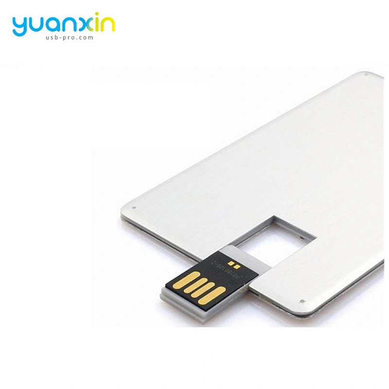 China supplier OEM ODM design Aluminum credit card flash drives
