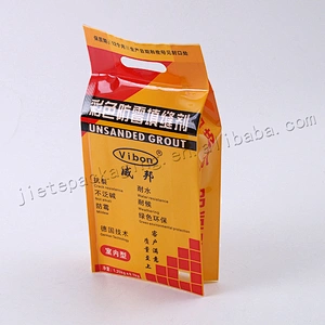 Resealable vacuum plastic snack food packaging bag with transparent window