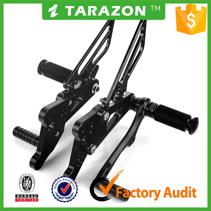 CNC Alloy Aluminium Adjustable Motorcycle Rear Set For KAWASAKI ZX6R ZX-6R ZX 6R NINJA ZX600 2009 2010 11 12 13