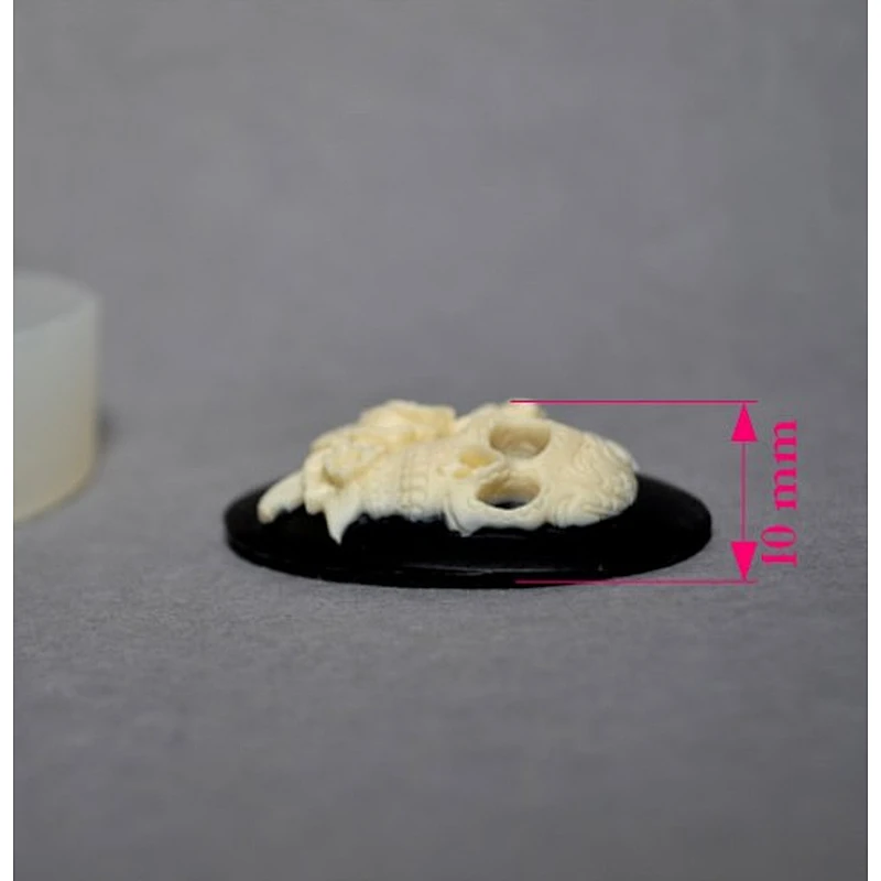 PRZY skull Christian rose chocolate fondant mold Silica gel mould for cake decoration baking tools