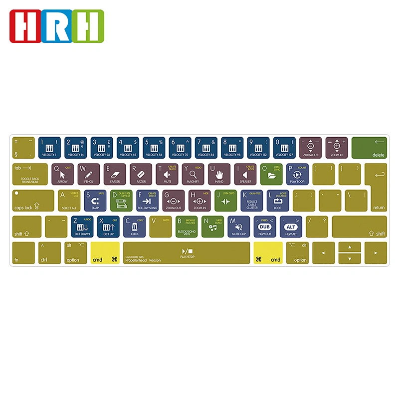 High Quality Multifunction Colorful TPU Keyboard Protector For Macbook Pro 15 Touch Bar For Ado be Keyboard Cover