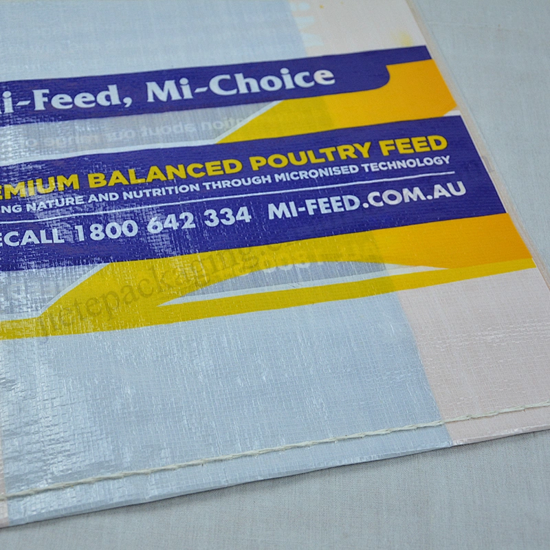 Accept custom 20kg polypropylene pp woven plastic feed packaging bag