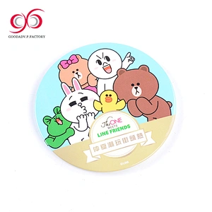 New arrival button 58mm guangzhou empty plastic cheap custom pin button badge
