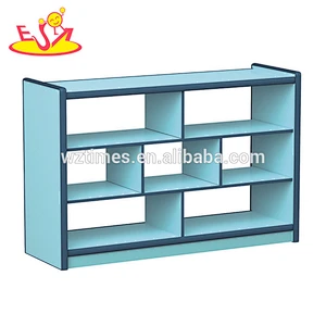 Wholesale kindergarten storage shelf wooden kids toy storage ideas high quality wooden children toy storage ideas W08C187