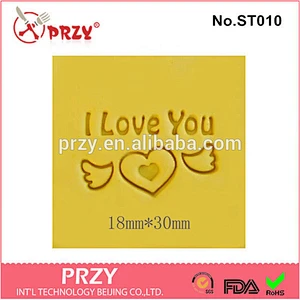 ST010 PRZY handmade diy I love you soap stamp