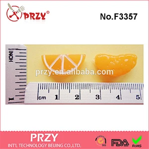 F3357 Orange Tangerine Slice Half Sliced Tangerine Flexible Silicone Mold silicone cake mold