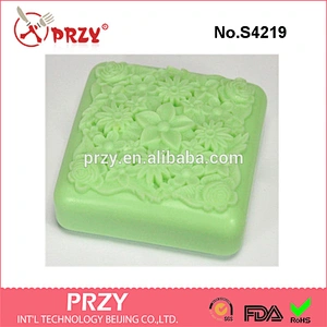 S4219 PRZY FlowerA - handmade design soap mold silicone soap mold decorative soap molds
