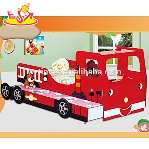 2018 wholesale children wooden car bed little whale design kids wooden car bed top fashion wooden car bed W08A038