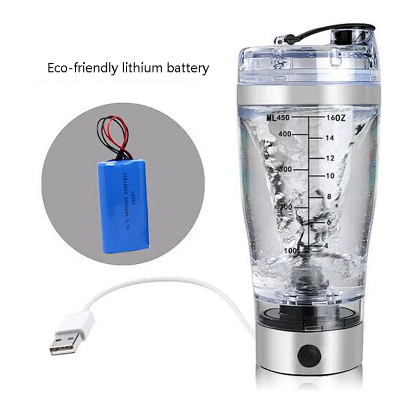 2018 New Product Promotional 450 ml USB Auto Mixing Coffee Cup Automatic Self Stirring Mug Electric Shaker Water Bottle