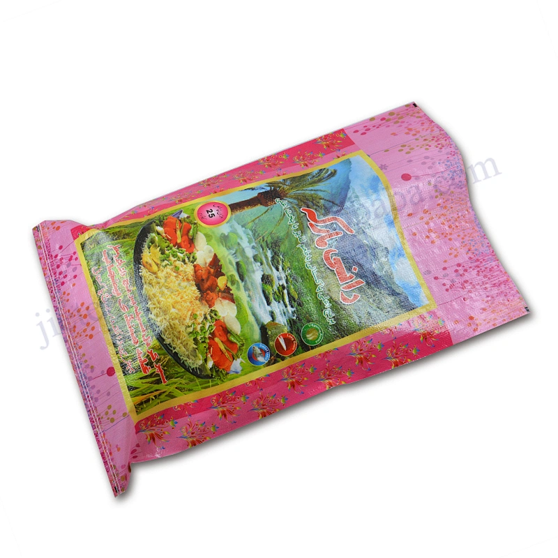 Customized 25kg pp woven basmati rice bag export to Pakistan, Afghanistan, Dubai