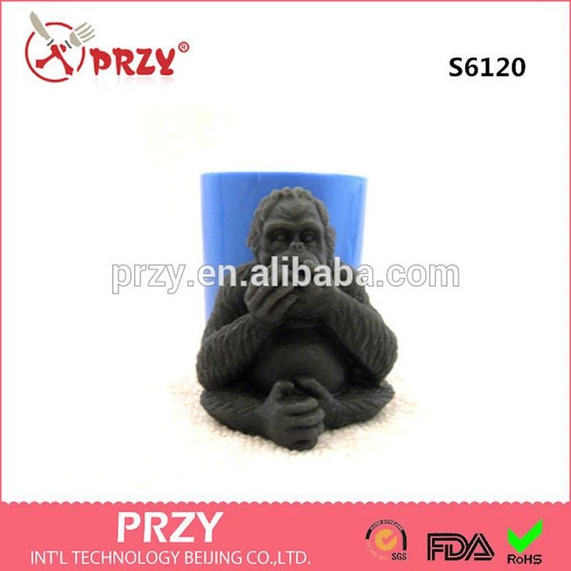 Gorilla - silicone mold for soap and candles making molds