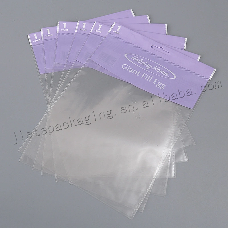 Attractive price market use self-close plastic accessories bag with hang mouth