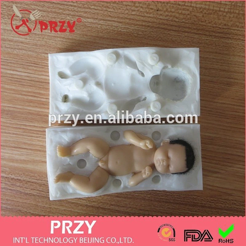 TINY 3D Baby Mold, Fondant Silicon Mold ,Cake Decoration Mold