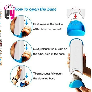 double side self-cleaning reusable pet hair remover fur lint remover brush for pet
