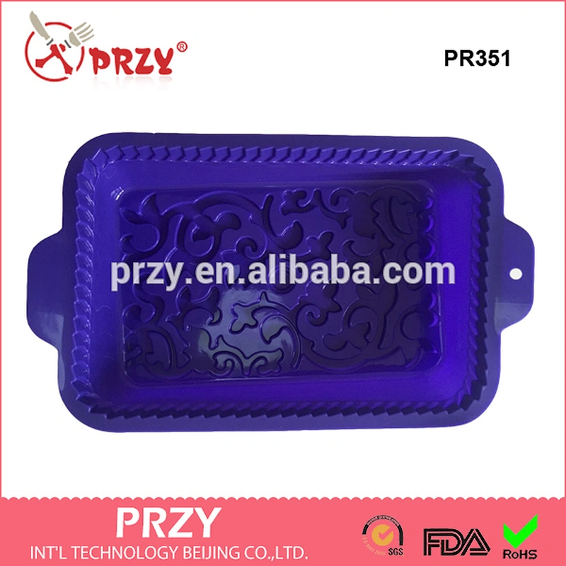 PR351silicone Cake mould microwave oven pizza pan baking tools