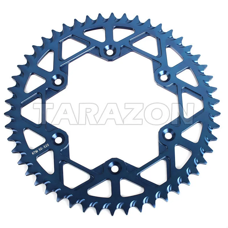 38-55 Teeth Lightweight aluminum motorcycle rear sprockets for off road bike