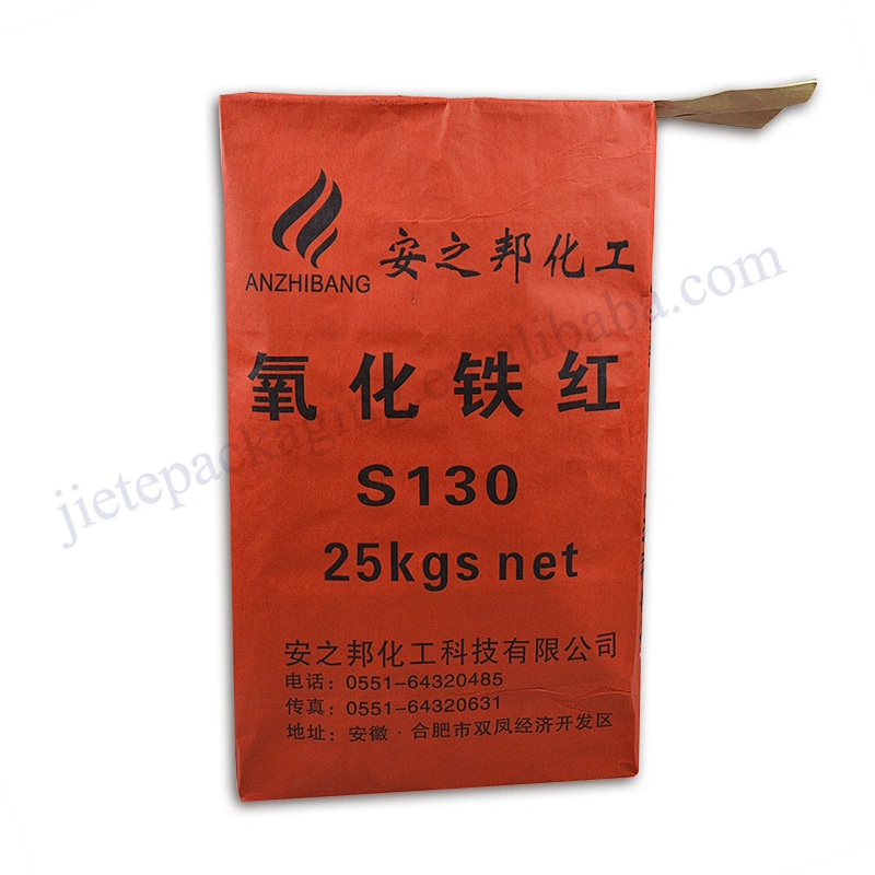 Stand up kraft paper cement bag 25kg for chemical and tile adhesive