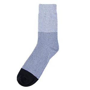 custom adult mens pure cotton pattern crew dress 100% organic cotton socks