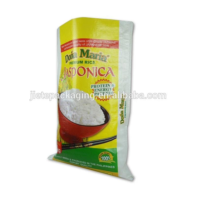 for 50kg 25kg rice, flour, seed agricultural plastic pp woven packing bag