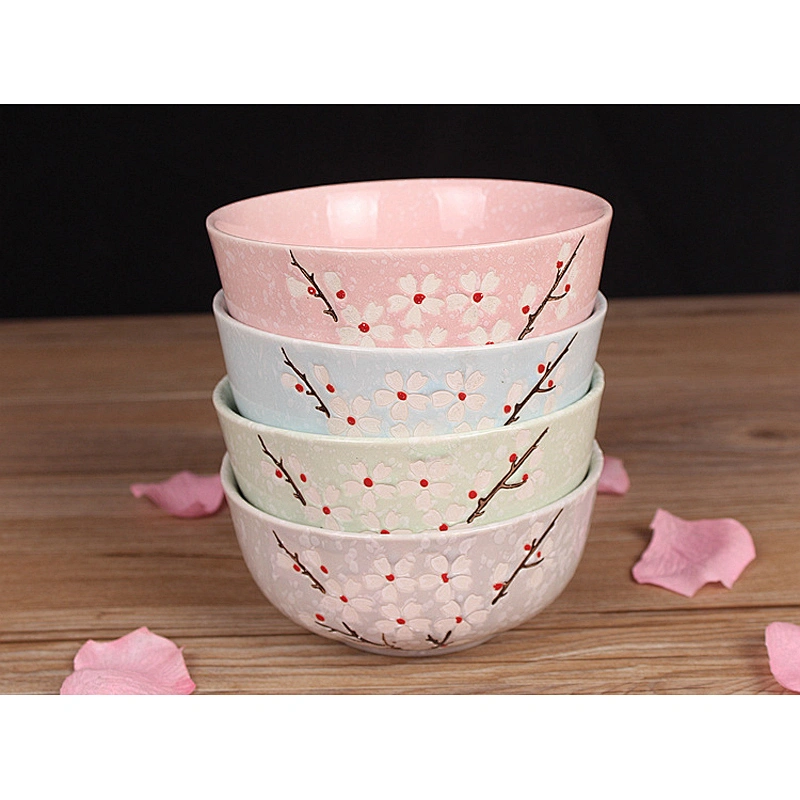 Wholesale Cheap Price Tableware 2019 New Ceramic Bowl Porcelain Rice Bowl