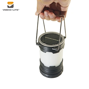 Popular USB Rechargeable Solar Camping LED Lantern Dual Battery 260 lumens Universal usage