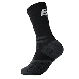 men's black free terry sport basketball socks