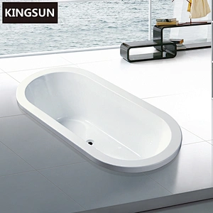K-1303 One Person Inground Oval Sahrp Dropin Bathtub Model Round Bathtub From China