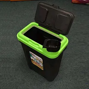 Dry Pet Food Storage Bin Air Tight Dog Cat Food Container Tub Plastic Lid 30L