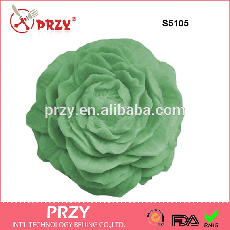 S5105 peony flower soap mold 3d silicone molds for soap food grade molds