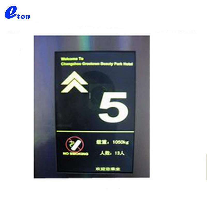 Custom lcd display module with glass panel for elevator