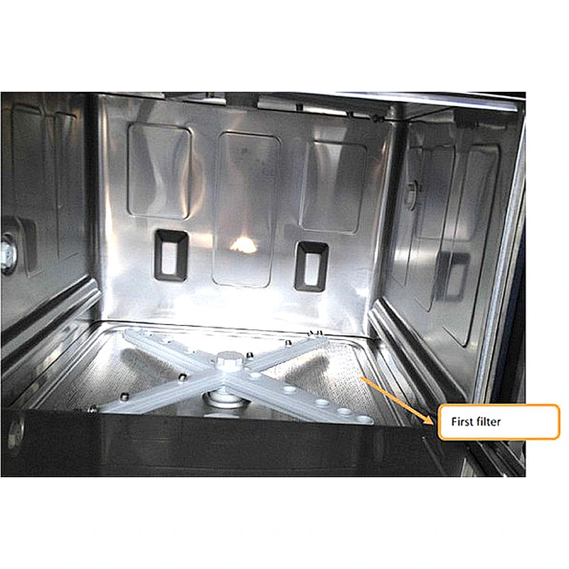 Professional double cylinder and spray tunnel type electric automatic detergent freshener dishwasher